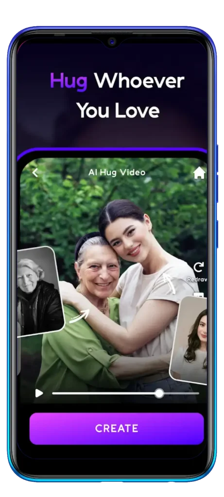 Create heartwarming AI Video Hug