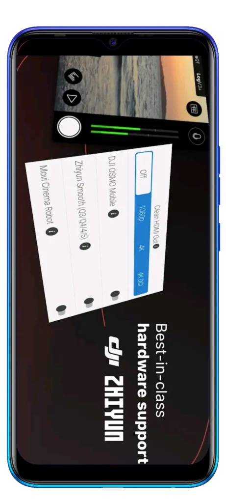 
Other hardware support image oF Filmic Pro MOD APK